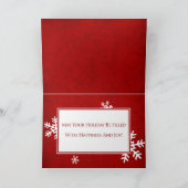 Gevouwen kerstkaart met Keltische bomen Kaart (Binnen)