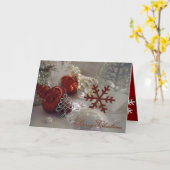 Gevouwen kerstkaart met Keltische bomen Kaart (Gele Bloem)