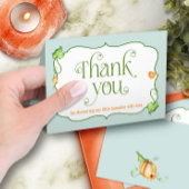 Gevouwen Kleine Pompoen Geslacht Neutral Douche He Bedankkaart