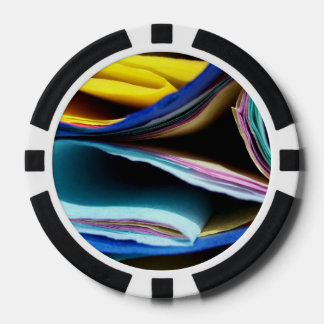 Gevouwen kleurrijk papier MF Pokerchips