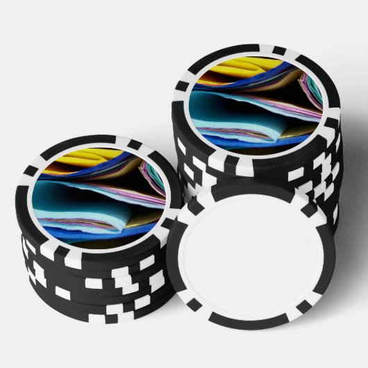 Gevouwen kleurrijk papier MF Pokerchips (Opstapeling)