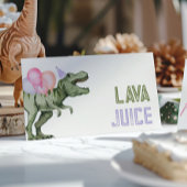 Gevouwen Meisje Dinosaur Food Tent Kaarten