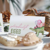 Gevouwen Meisje Dinosaur Food Tent Kaarten