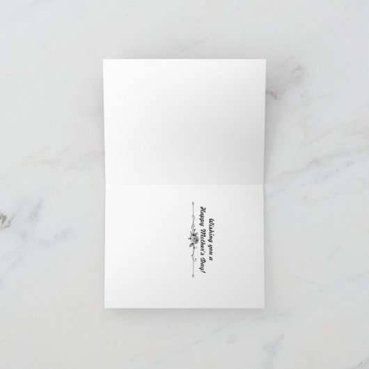 Gevouwen Moederdag Kaart (Binnen)