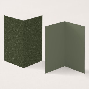 Gevouwen Moss Groen Visitekaartje Duo Tone (Custom