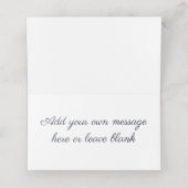 Gevouwen Naam Plaats Kaart - Bloemenvlinders 2 Plaatskaartje (Binnenkant ongevouwen)