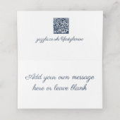 Gevouwen Naam Plaats Kaart - Bloemenvlinders Plaatskaartje (Binnenkant ongevouwen)