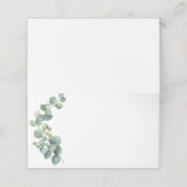 Gevouwen naam Plaats kaart-groen Plaatskaartje (Buitenkant ongevouwen)