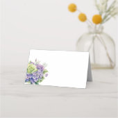 Gevouwen Naam Plaats Kaart Hydrangeas Plaatskaartje (Voorkant)