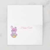 Gevouwen naam Plaats kaart-Pasen Bunny Plaatskaartje (Buitenkant ongevouwen)