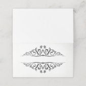 Gevouwen naam Plaats kaart Plaatskaartje (Buitenkant ongevouwen)