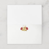 Gevouwen naam Plaats kaart Plaatskaartje (Buitenkant ongevouwen)