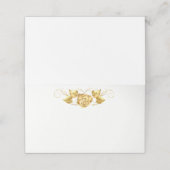 Gevouwen naam Plaats kaart Plaatskaartje (Buitenkant ongevouwen)