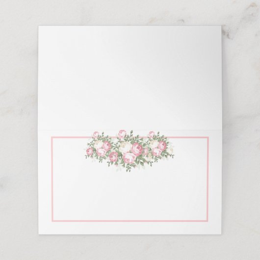 Gevouwen naam Plaats kaart Plaatskaartje (Buitenkant ongevouwen)