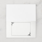 Gevouwen naam Plaats kaart Plaatskaartje (Buitenkant ongevouwen)