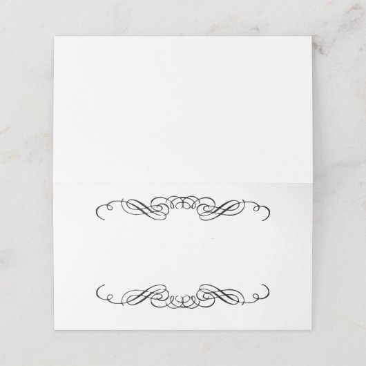 Gevouwen naam Plaats kaart Plaatskaartje (Buitenkant ongevouwen)