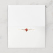 Gevouwen naam Plaats kaart Plaatskaartje (Buitenkant ongevouwen)