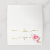 Gevouwen naam Plaats kaart Plaatskaartje (Buitenkant ongevouwen)