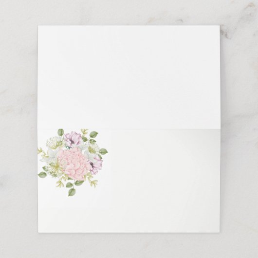 Gevouwen naam Plaats kaart Plaatskaartje (Buitenkant ongevouwen)