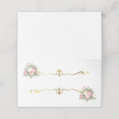 Gevouwen naam Plaats kaart Plaatskaartje (Buitenkant ongevouwen)