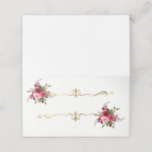 Gevouwen naam Plaats kaart Plaatskaartje (Buitenkant ongevouwen)