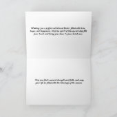 Gevouwen paasWenskaart Bedankkaart (Binnen)