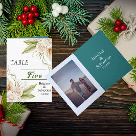 Gevouwen Pampas Weddeningtabelnummer