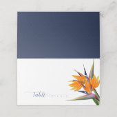 Gevouwen Plaats Kaarten Vogel van het Paradijs Blo Plaatskaartje (Buitenkant ongevouwen)