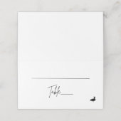 Gevouwen plaatskaart - Duck Plaatskaartje (Buitenkant ongevouwen)