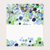 Gevouwen Place Cards - Romantisch bos Kaart (Buitenkant ongevouwen)