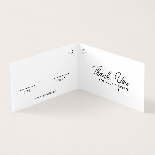 Gevouwen QR Code White Label Kaart ophangen (Binnen)