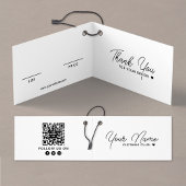 Gevouwen QR Code White Label Kaart ophangen