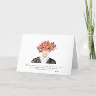 Gevouwen RBG Notecard Bedankkaart