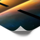 Gevouwen ruimte dwars Poster (Hoek)