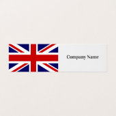 Gevouwen sjabloon voor visitekaartjes met Engelse  (Buitenkant ongevouwen)