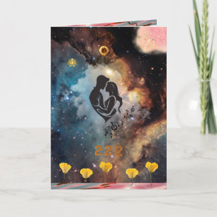 Gevouwen Soul Love Connection Poëzie Kaart 1