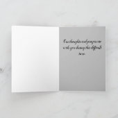 Gevouwen sympathie Wenskaart Kaart (Binnen)