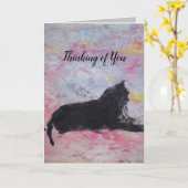 Gevouwen sympathie Wenskaart Kaart (Gele Bloem)