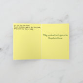 Gevouwen sympathiekaart bedankkaart (Binnen)