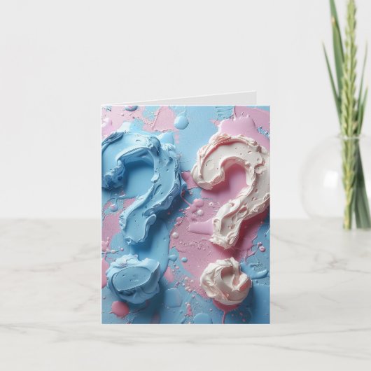 Gevouwen uitnodiging Geslacht Onthullen Partij aan (Voorkant)