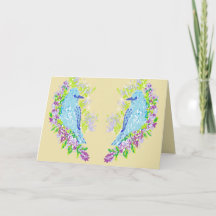 Gevouwen uitnodiging : Verloving of huwelijk