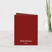 Gevouwen uitnodiging Vrolijk kerstfeest (Achterkant)