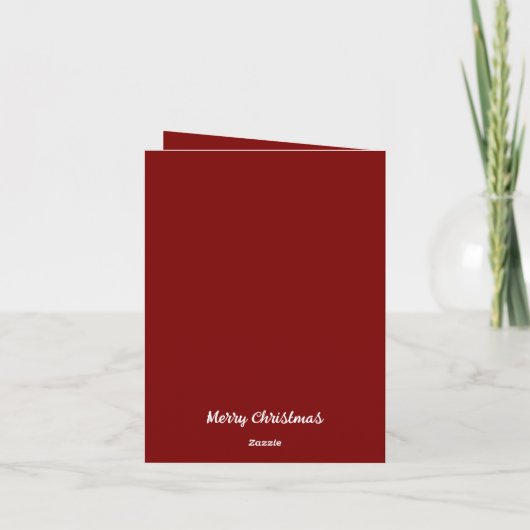 Gevouwen uitnodiging Vrolijk kerstfeest (Achterkant)