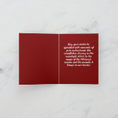 Gevouwen uitnodiging Vrolijk kerstfeest (Binnen)