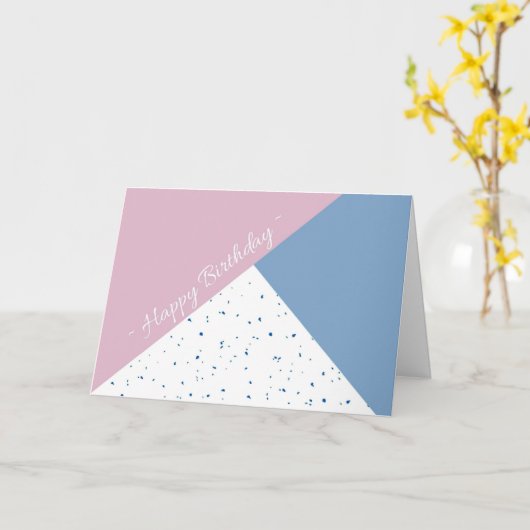 Gevouwen vaderdagskaart kaart (Gele Bloem)