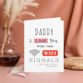 Gevouwen Vaders Dag WIFI Gift Voor Papa Kaart