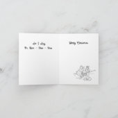 Gevouwen vakantie Kaart :Liefde voor Kerstmis (Binnen)