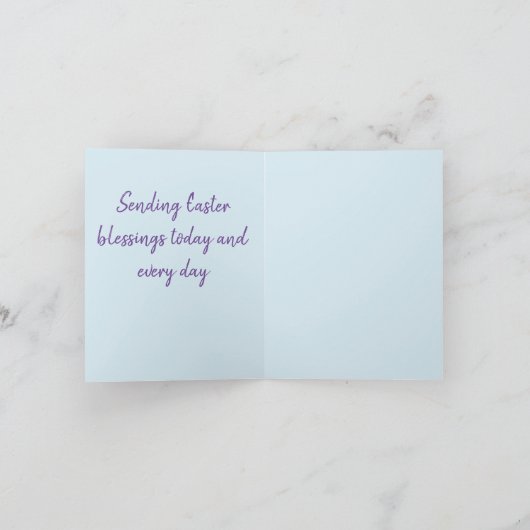 Gevouwen vakantie Kaart : Paaslelie (Binnen)