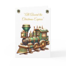 Gevouwen Vakantie Kaart-Victoriaans Christmas Sple