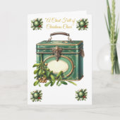 Gevouwen Vakantie Kaart-Victoriaans Christmas Sple Feestdagen Kaart (Voorkant)